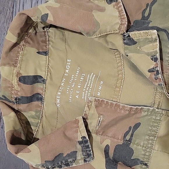 American Eagle Camouflage Blazer Jacket - Picture 2 of 5